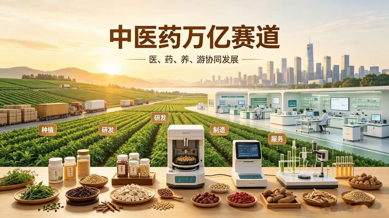 《政策持续加码，中医药产业驶入高速发展黄金赛道》近日国务院正式批复《中医药振兴发