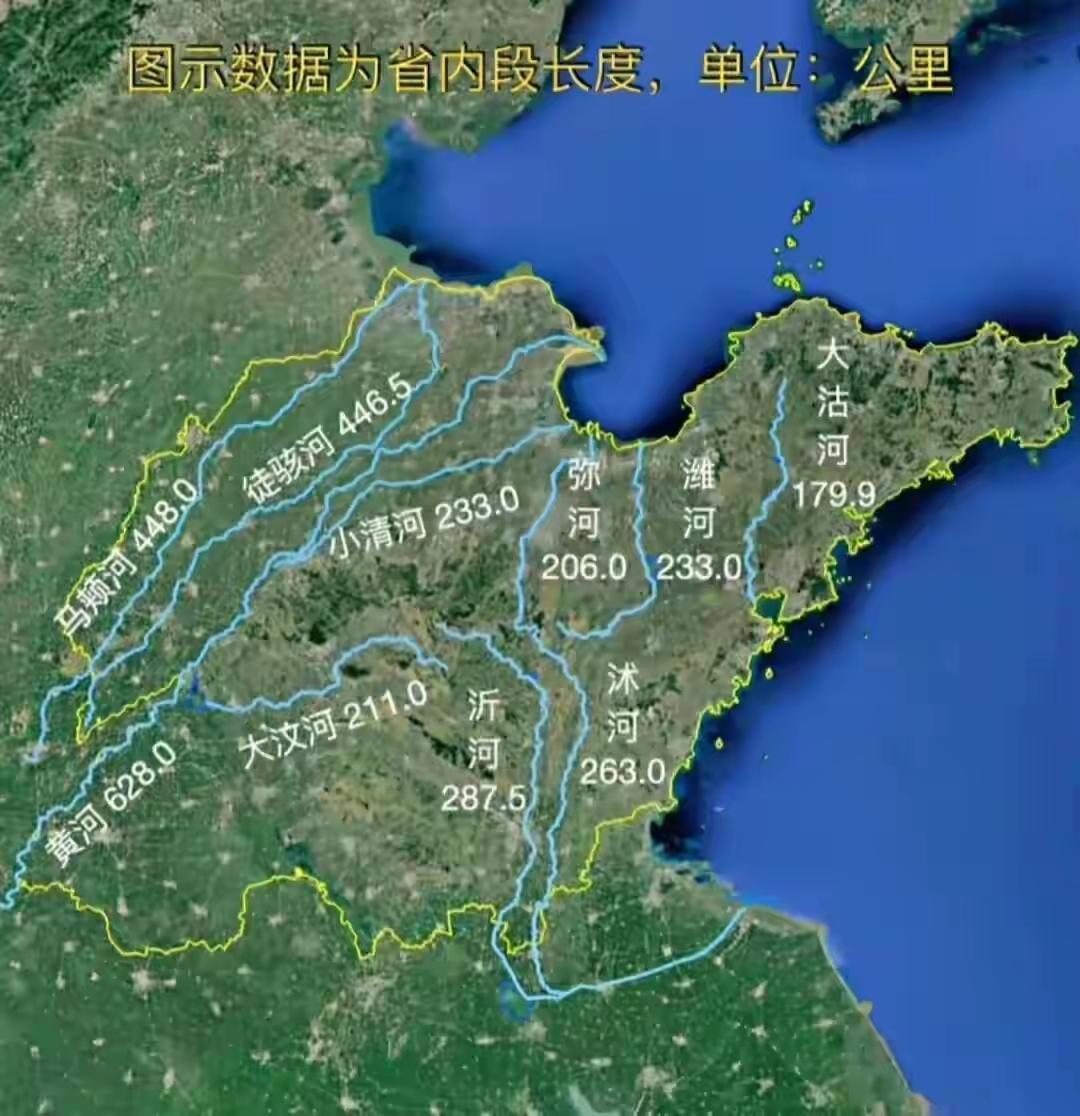 山东境内的河流宽度放到南方去，绝对小巫见大巫了。众所周知山东省境内最宽的河流是
