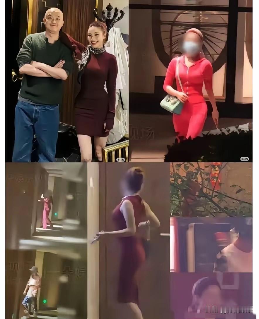 破案了，包贝儿“出轨门”身边的红衣女郎是包贝尔的妈妈~~包峰。包贝尔妈妈这身段