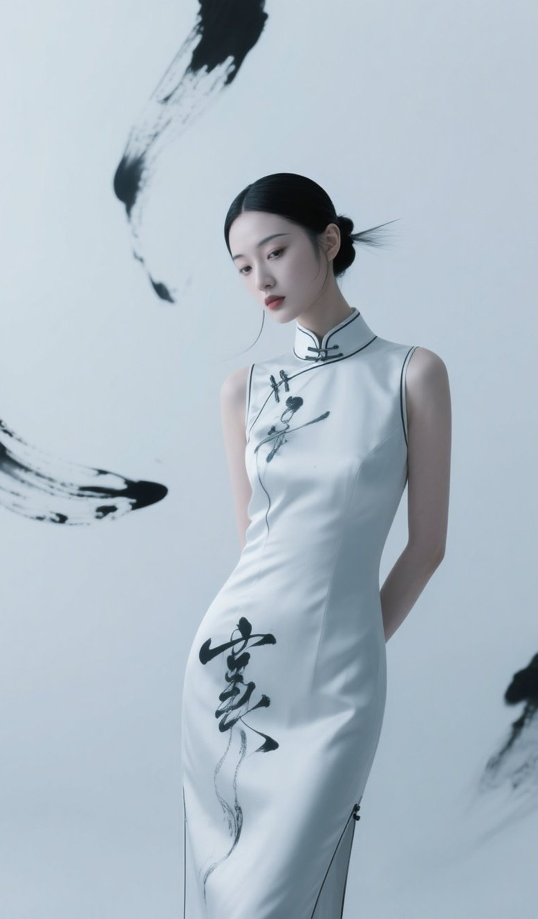 古典美人旗袍韵，回眸一笑百媚生