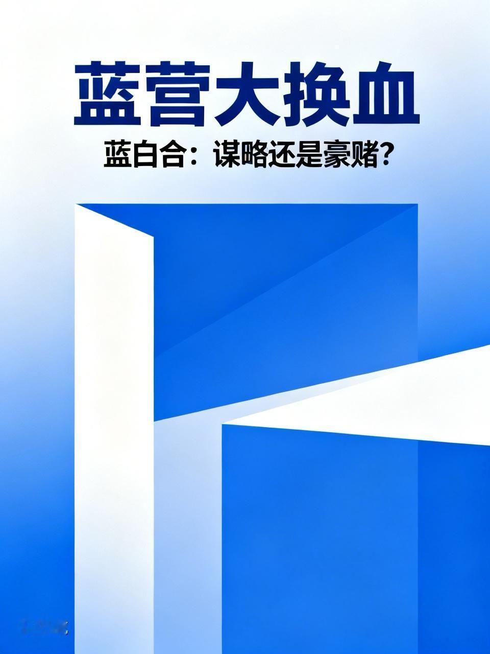 蓝营大换血引热议，蓝白合究竟是谋略还是豪赌国民党近期人事变动频频，尹乃菁以身