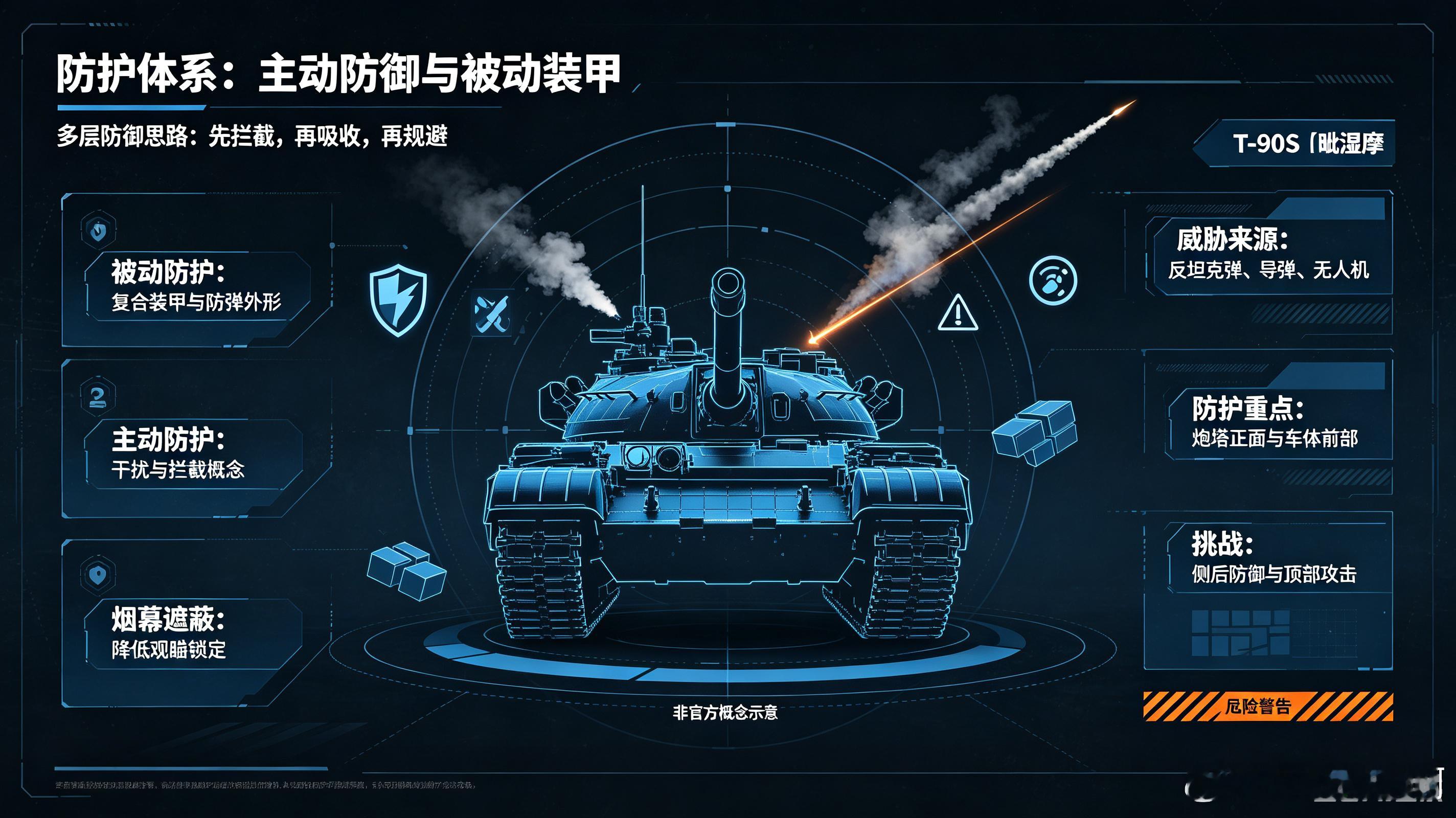 T‑90S“毗湿摩”是印度陆军的主力主战坦克，由俄罗斯设计、印度本土组装生产，是印军装甲部队的中坚力