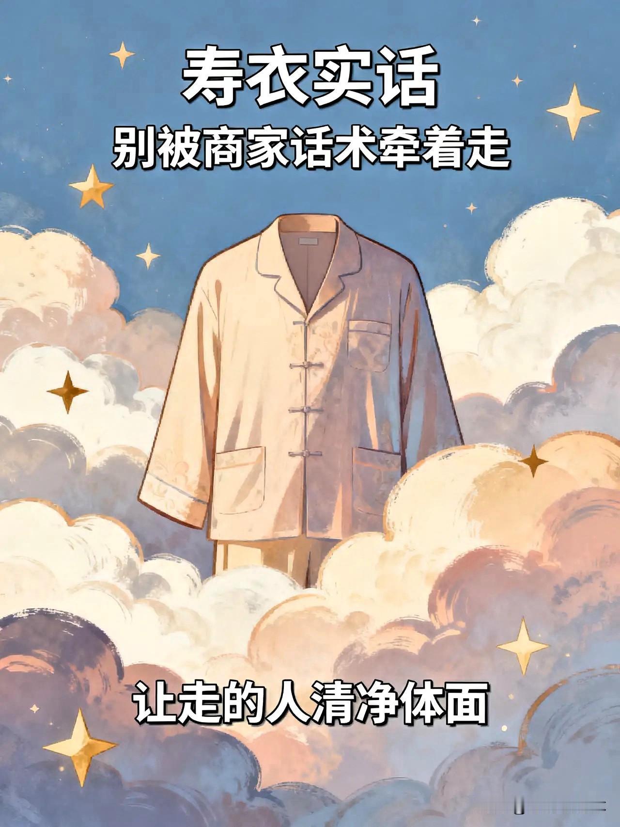 一位殡葬师说：所有人记住了，人死了，不管火葬还是土葬，千万不要买寿衣穿，不要买。