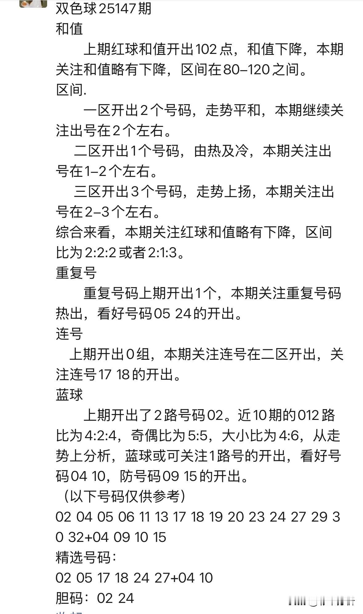 辛丹丹来啦！今晚丹丹4码定蓝04091015，其中整体都围绕中大号，其中0