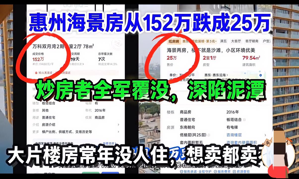 三十年河东，三十年河西，世间资产都逃不开潮起潮落的轮回。就拿惠州双月湾那套7