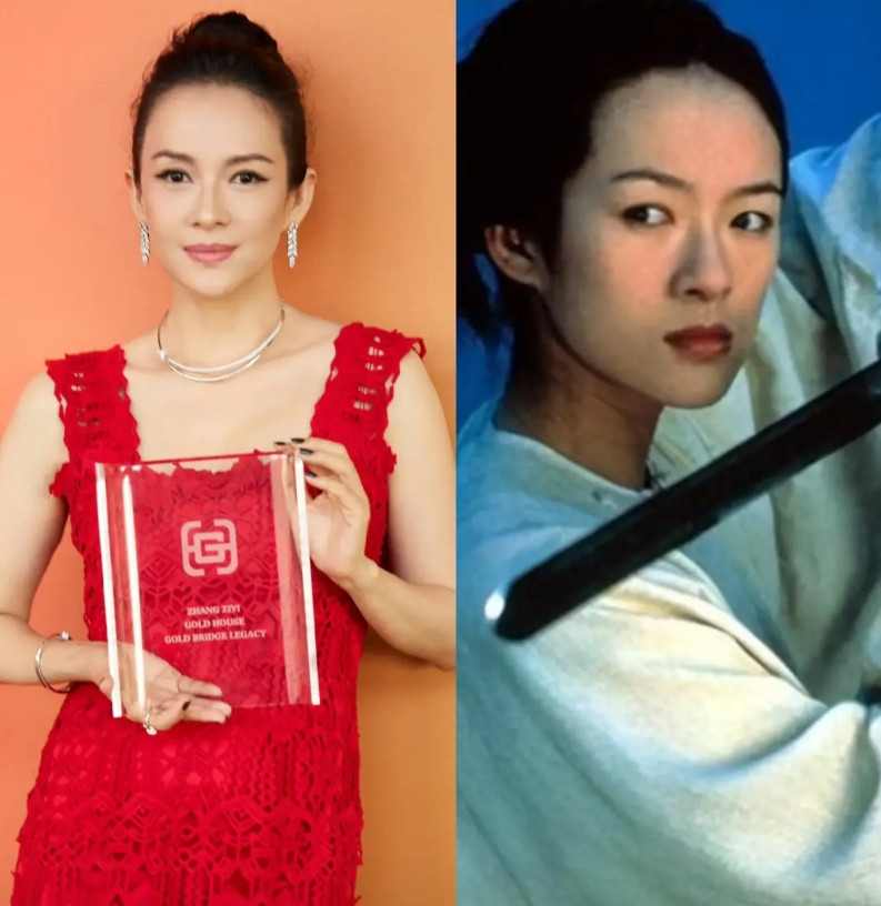 国际章，章子怡又获奖了！在奥斯卡博物馆晚宴上，章子怡因为《卧虎藏龙》的玉娇龙