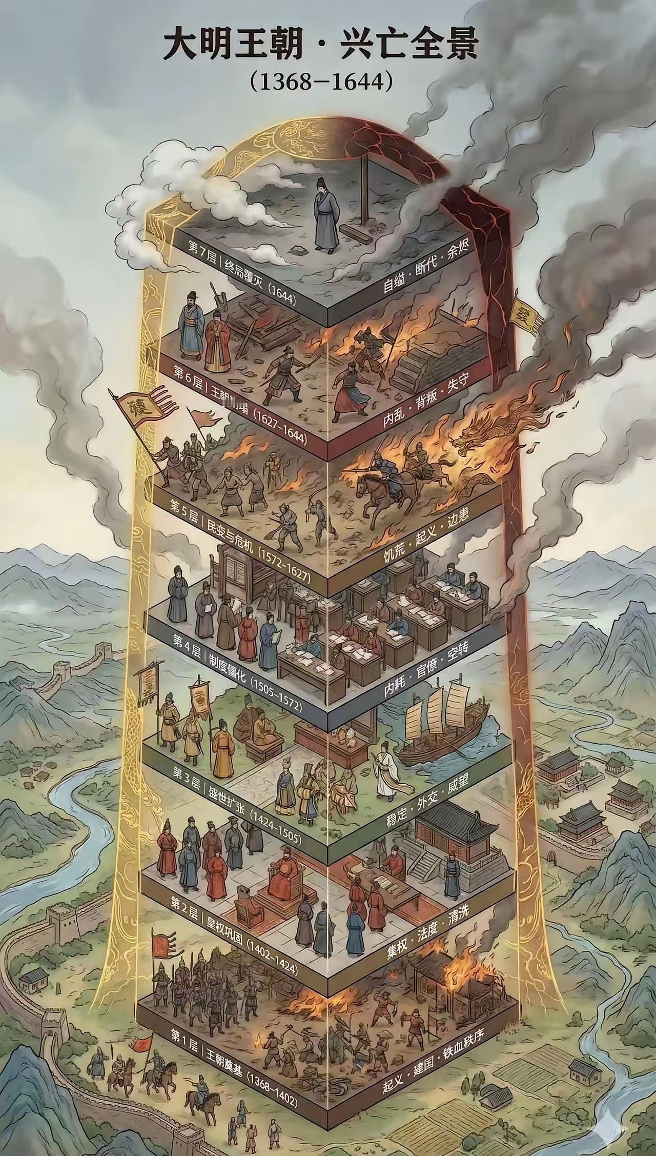 大明王朝兴亡全景图...