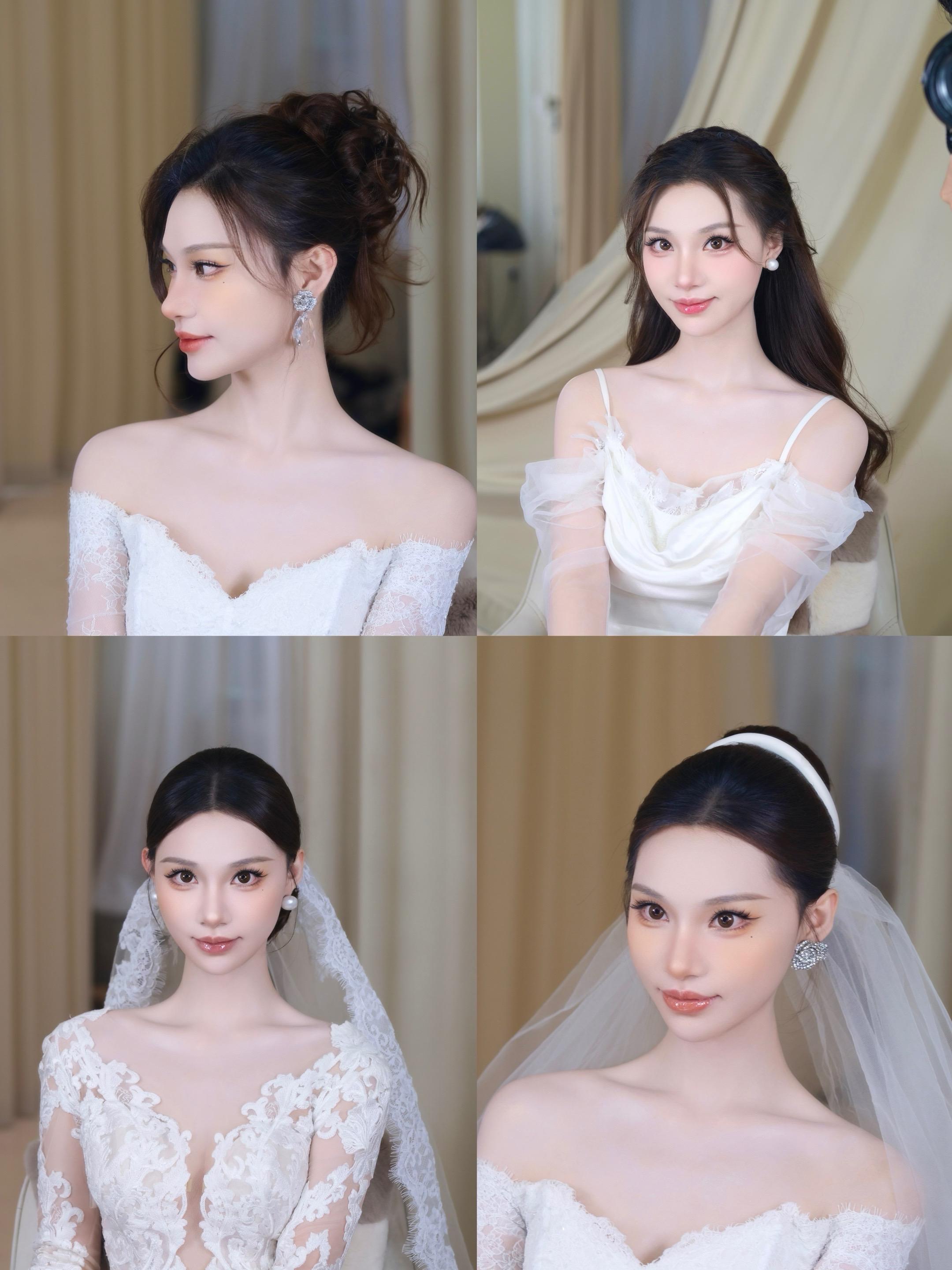 新娘试妆。跟妆