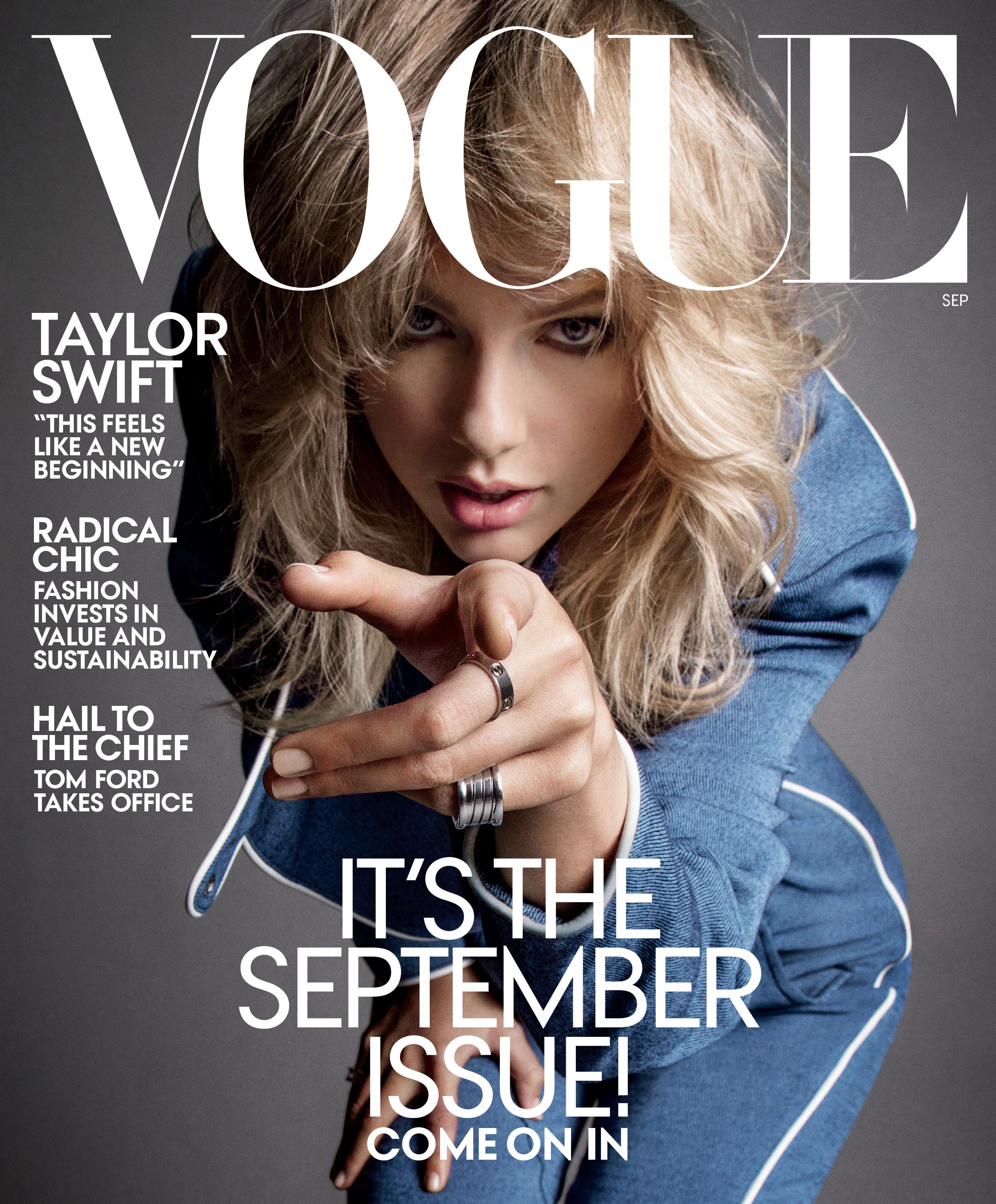 回顾一组霉霉TaylorSwift在2019年为Vogue美版金九拍摄很iconic的杂志照片[比心