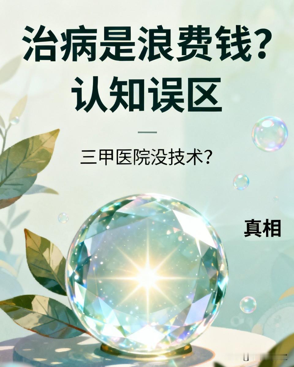 为啥有人觉得大病小病都不用治，治病就是浪费钱？三甲医院真没技术吗？生活里总