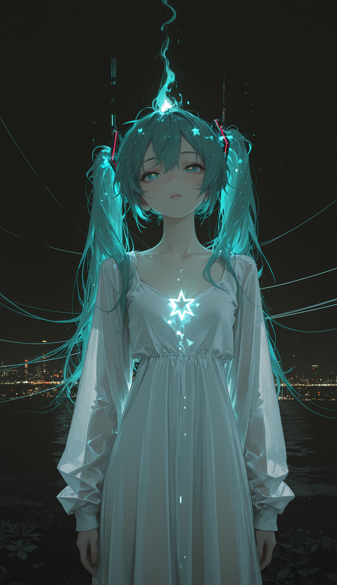 夜之灵·初音🩵超美呀！二次元招新季初音未来​​​