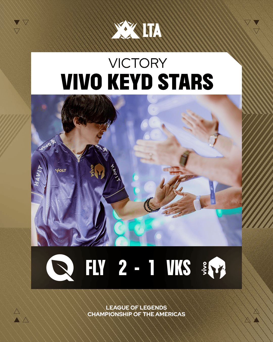 FLY 3-1 VKS: Bwipo螃蟹发威捍卫主场, FLY问鼎美洲冠军