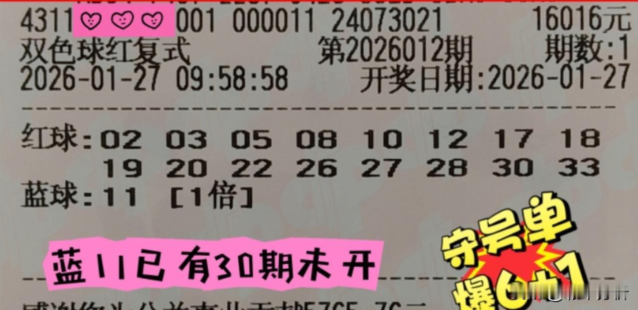 湖南1.6万和1万大票现身，其中1.6万票尤其心酸：蓝球坚守的11已经30期没开