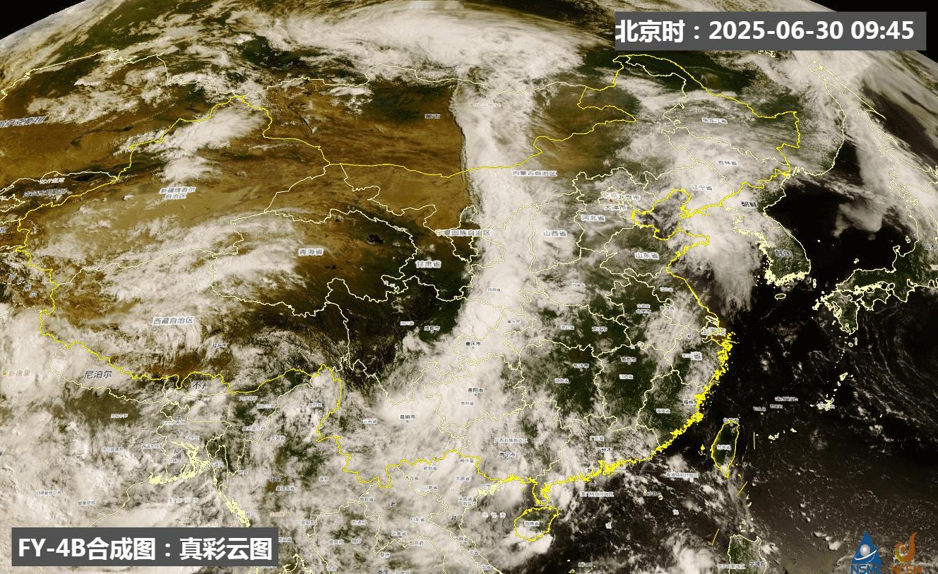 【强降雨和强对流】从今天云图可见，四川到内蒙古以及蒙古国一带，有条南北走向的雨带