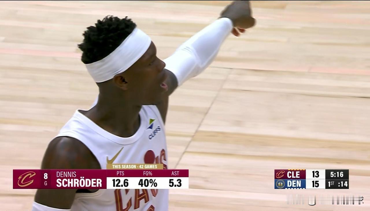 骑士新援施罗德真是大失水准！虽然今天骑士在客场以119：117险胜掘金，但是施罗