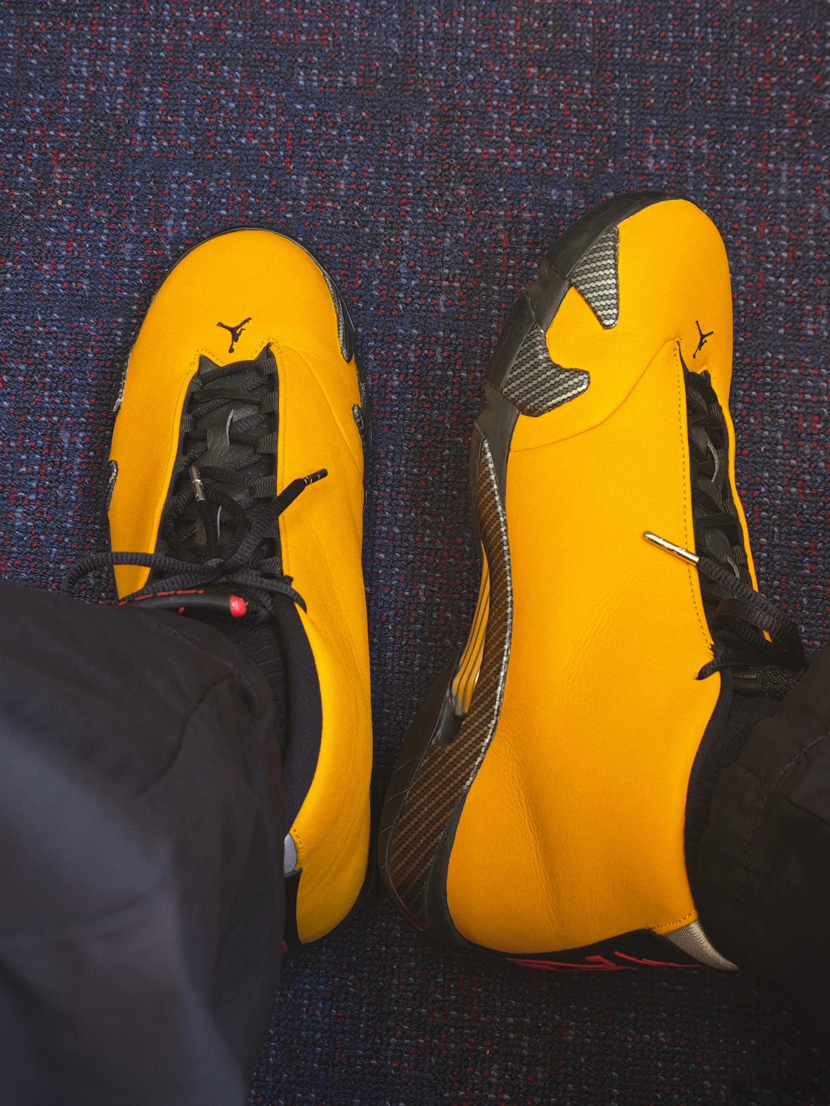 好久没穿这双黄色法拉利了。sneakerhead​​​