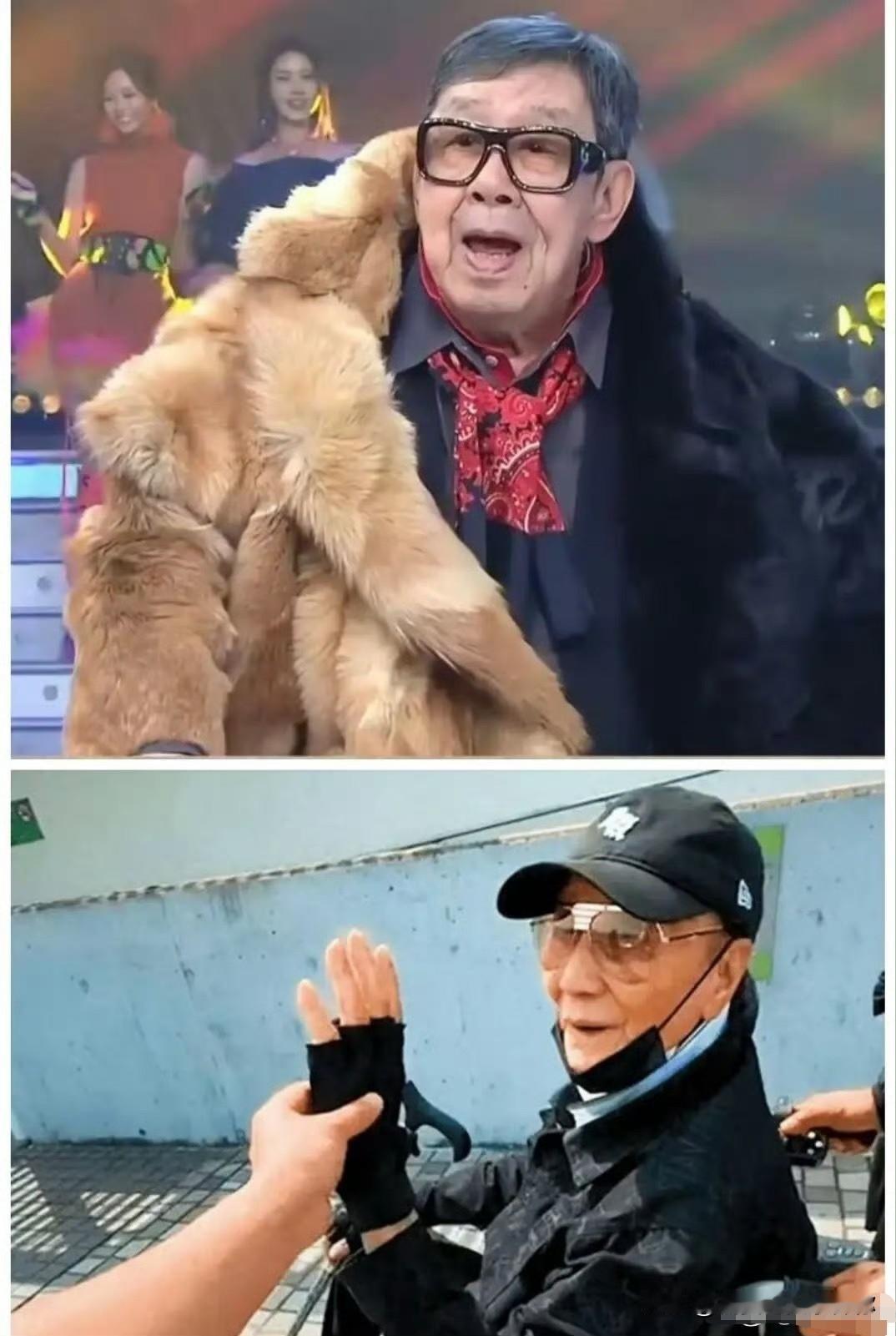 我猜谢贤看到电视会愣好久。昨晚TVB台庆，93岁的胡枫挂着拐杖在台上蹦跳，白