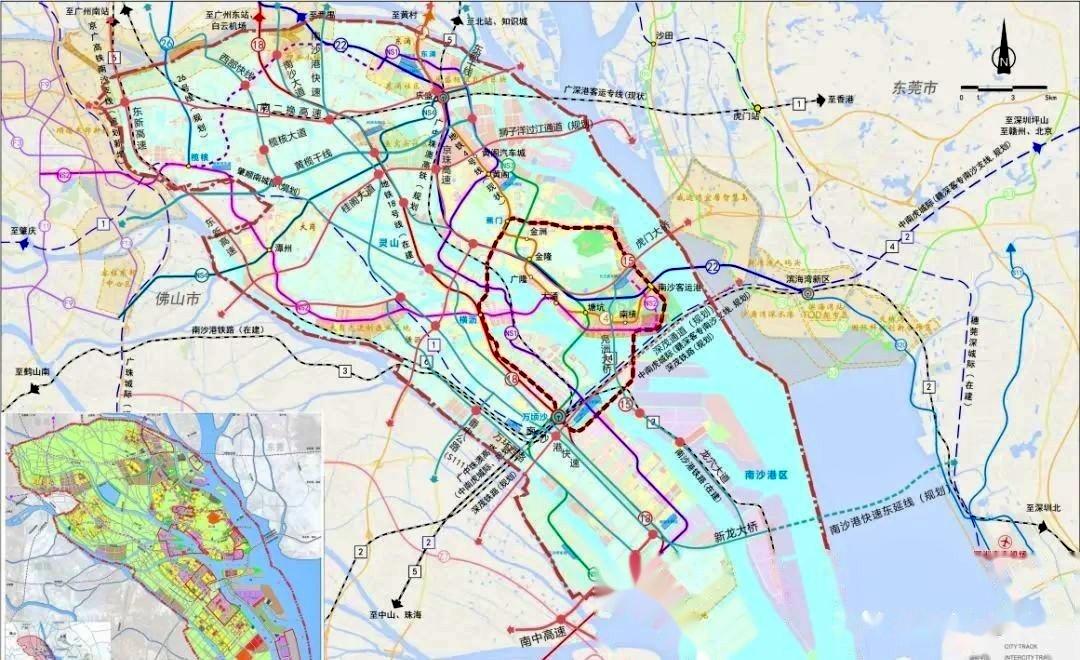 【南沙至广州新机场高速公路南沙至鹤山古劳段新建工程】正在开展前期工作。项目全长约