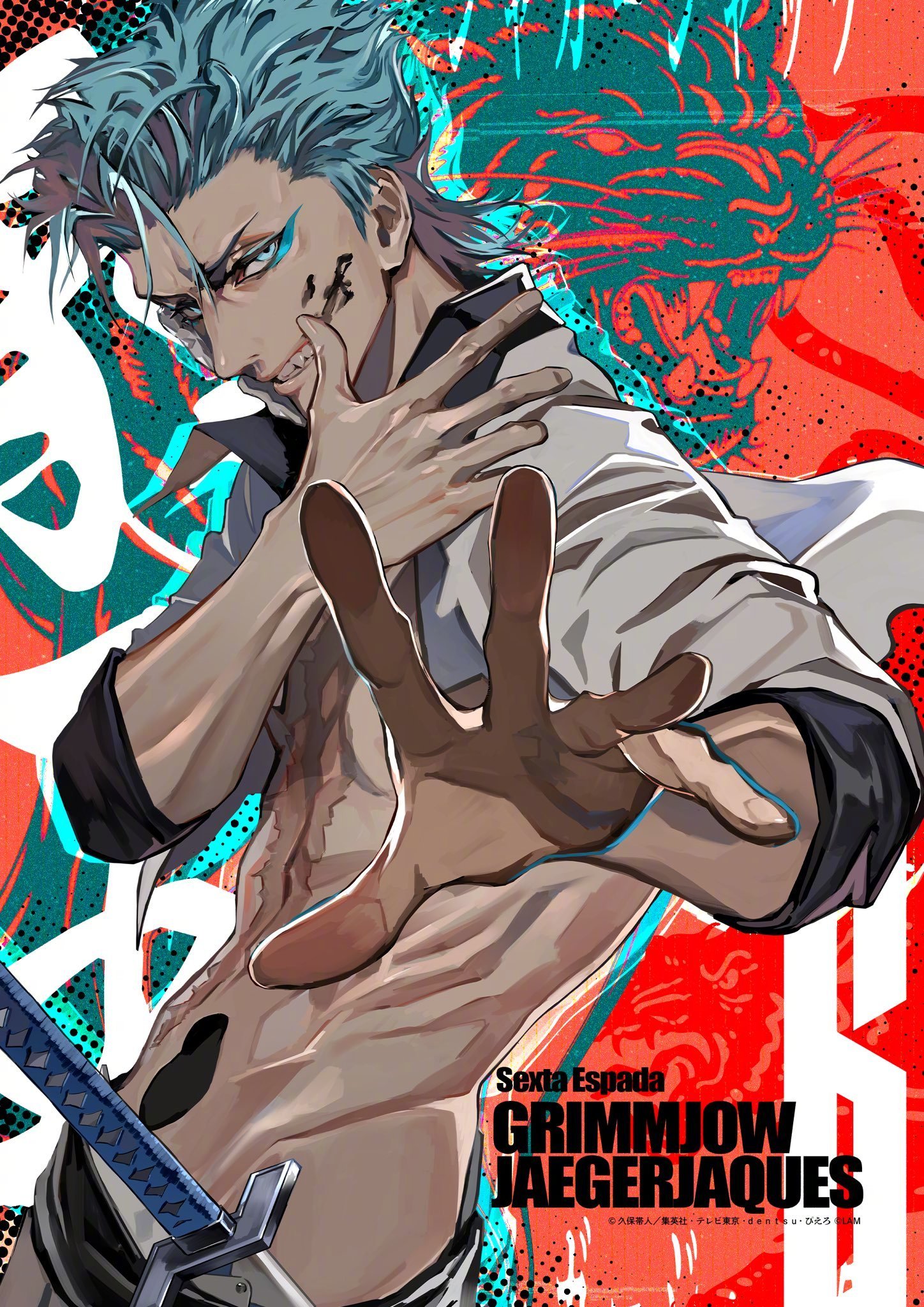 《死神BLEACH》联动知名插画师LAM、葛力姆乔新插画公开🎊好帅！！！