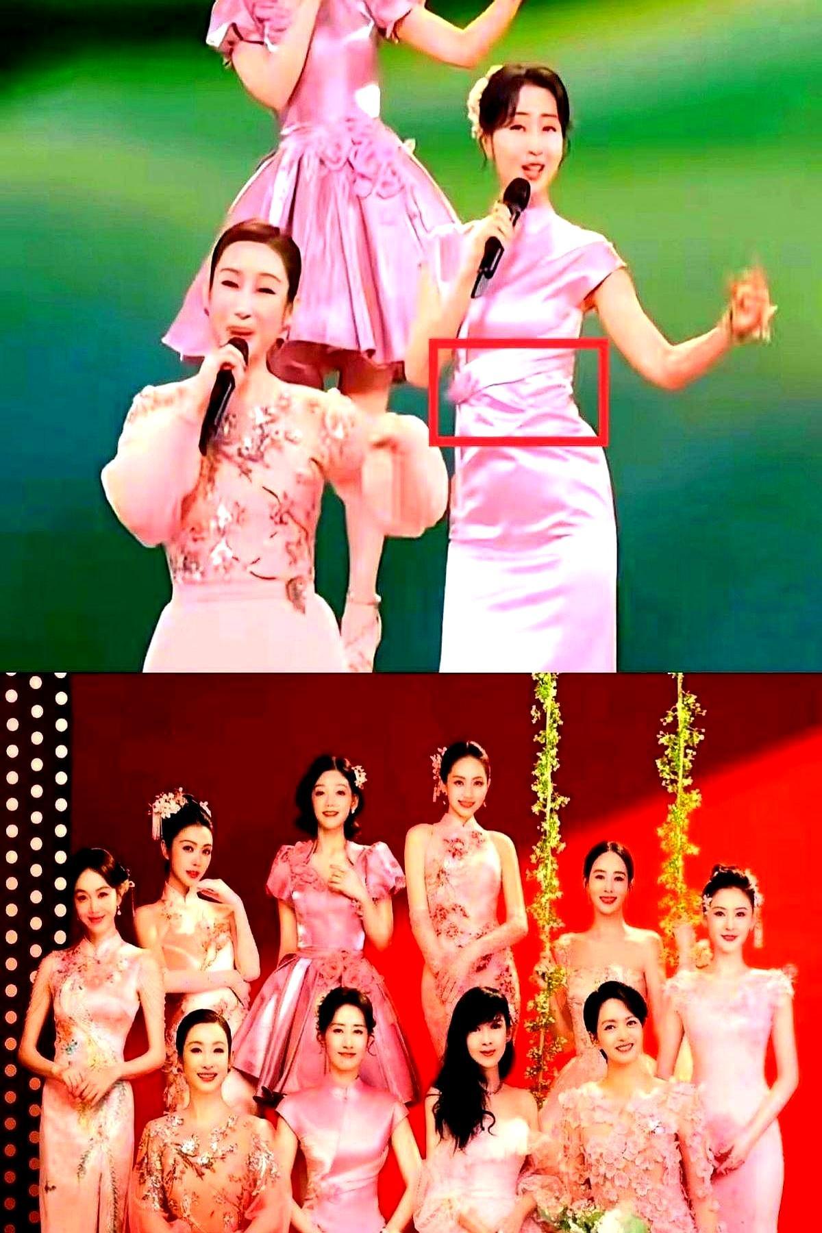 50岁刘敏涛春晚旗袍腰线，竟比39岁姜妍还细三公分。这根本不是什么骗术，而