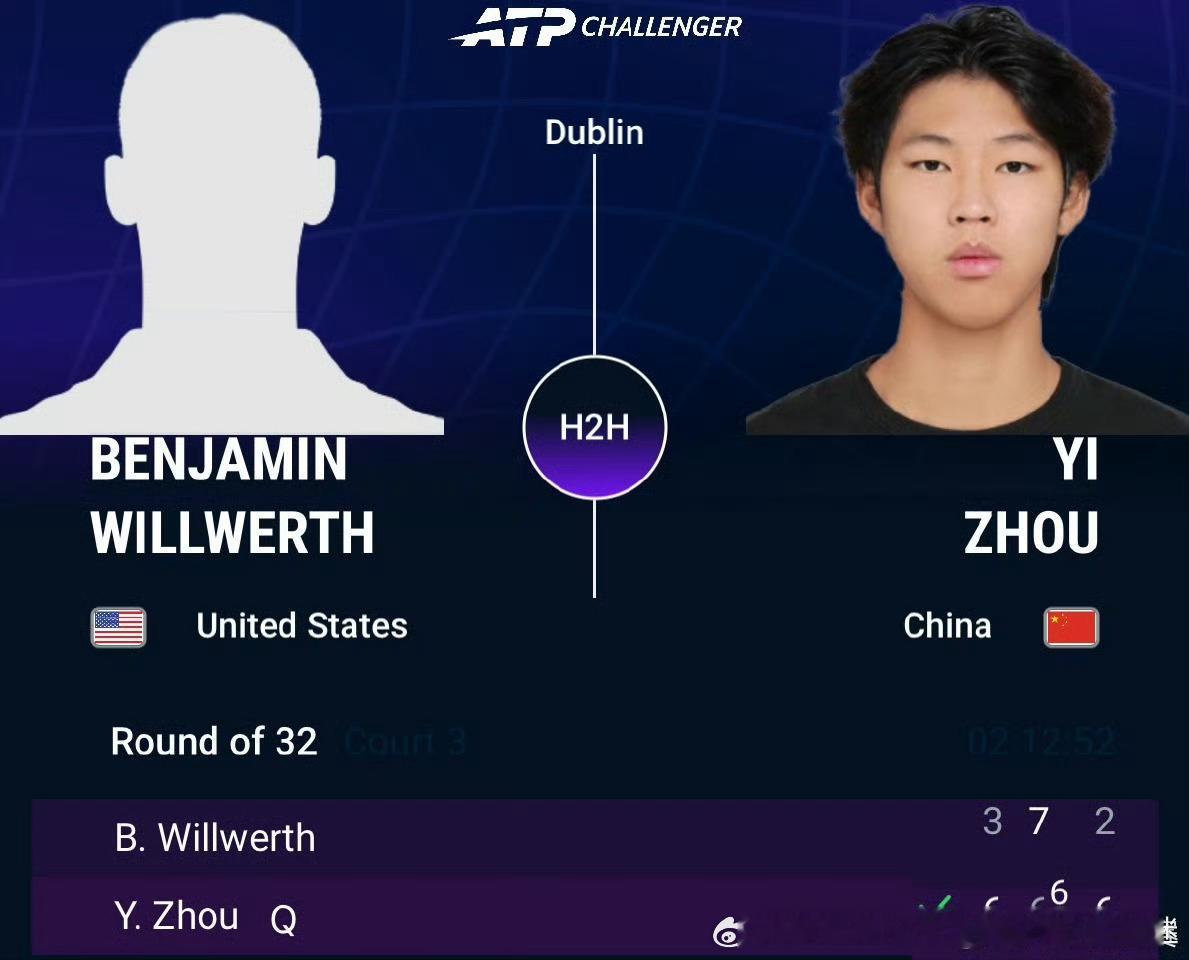 今日中国🇨🇳选手ATP挑战赛战况：🔥🇬🇧诺丁汉站，🇨🇳张之臻以6