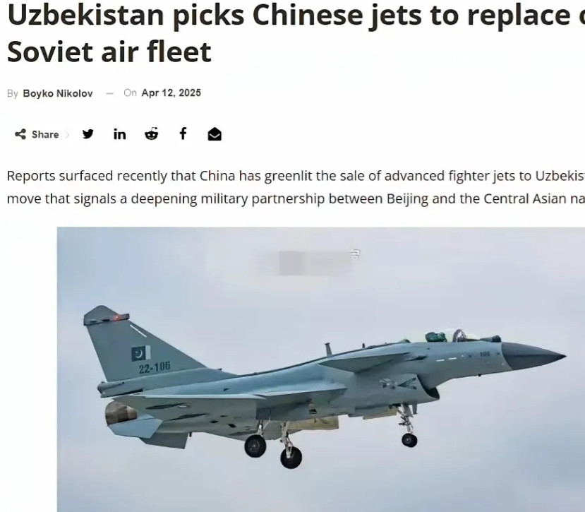 乌兹别克斯坦采购的歼-10，已经悄然开始试飞！结合之前引进的中式防空导弹、