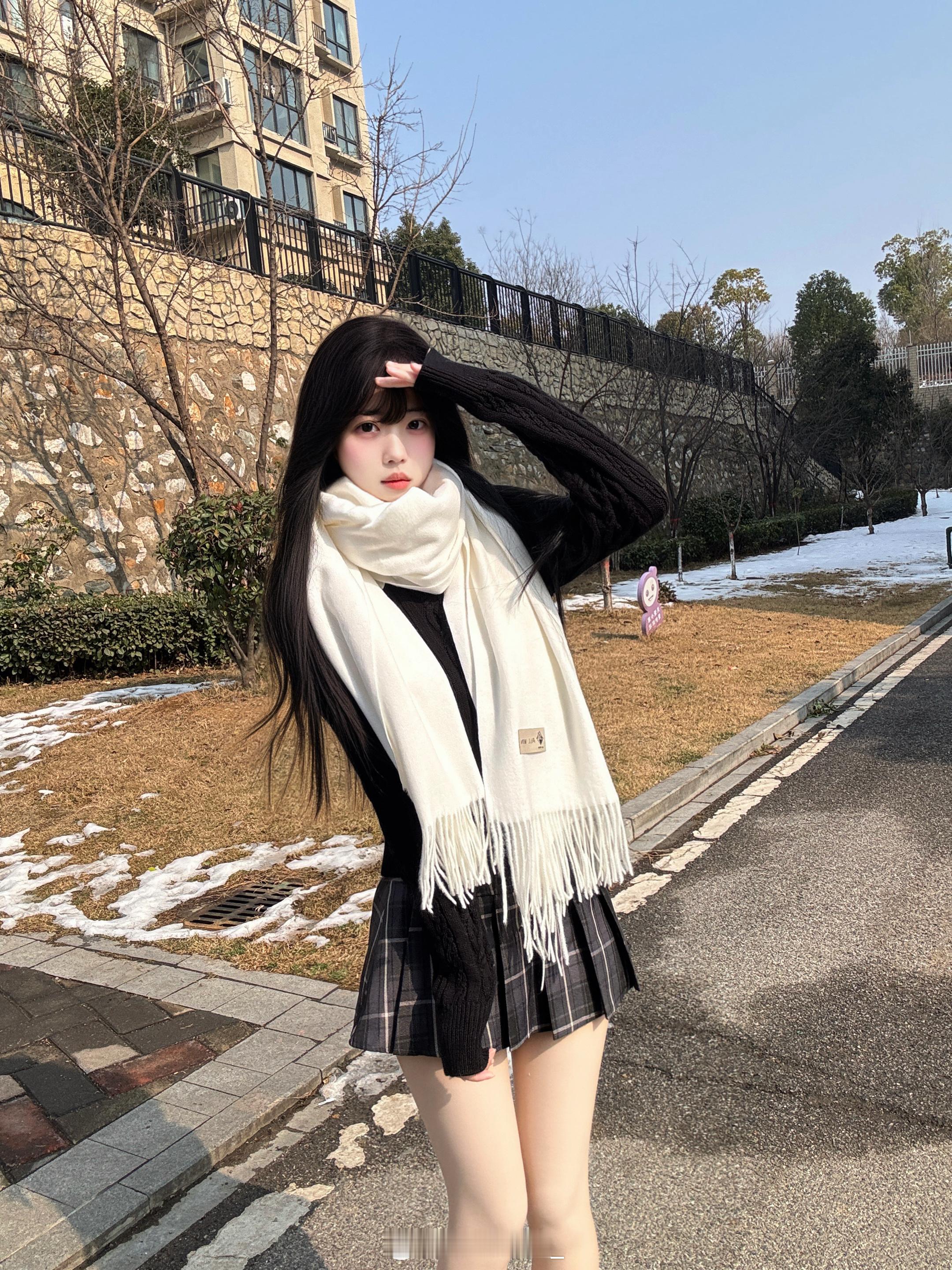 这身好有冬日氛围感❄️