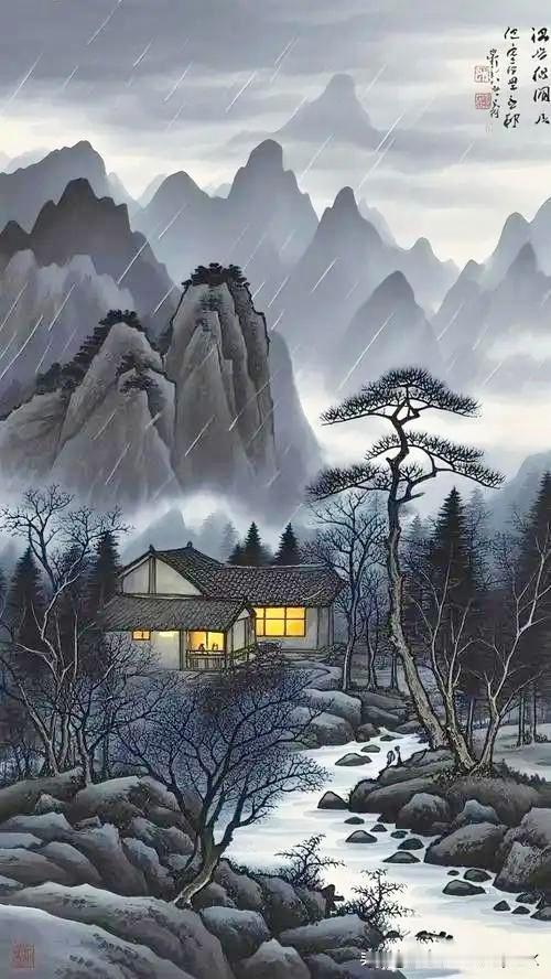 《玉清夜归》——宋·赵师秀岩有未有桂花开，观里闲寻道士来。微雨过时松路黑