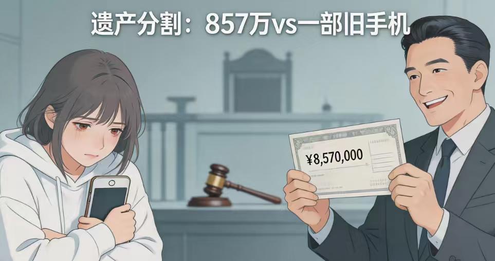 女子病逝留857万遗产给弟弟，女儿仅获一部手机！法院这样判……>一个残酷却合