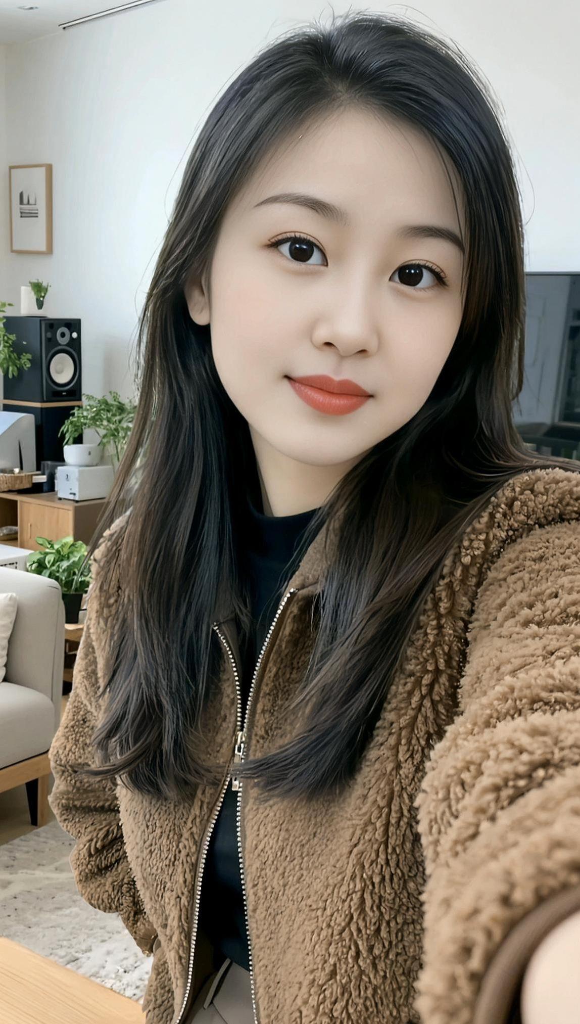 居家暖调自拍甜系女孩优雅气质写真甜美女孩穿搭颜值随拍