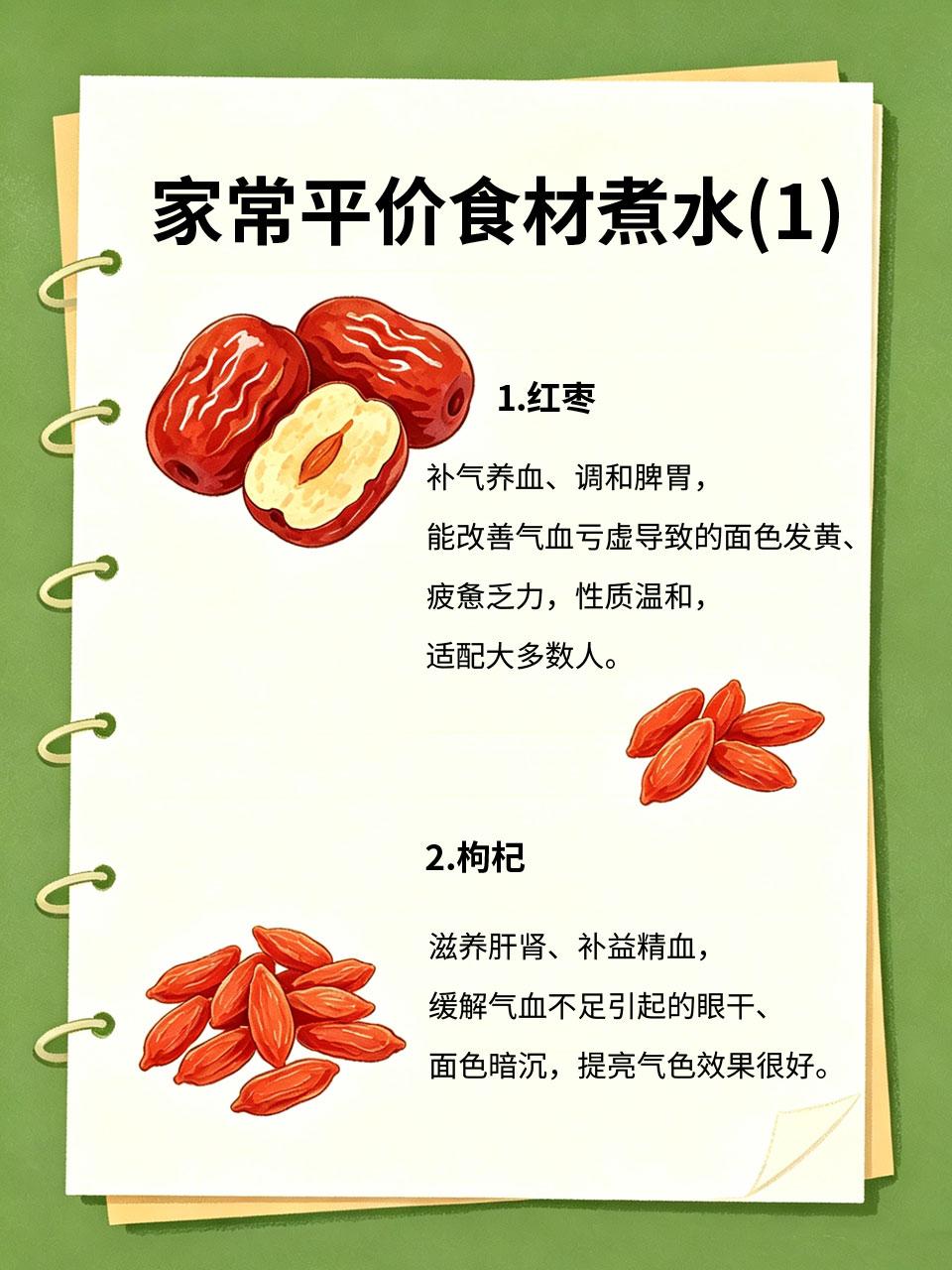 4种平价食材煮水喝，补足气血，告别脸色蜡黄很多人常年脸色蜡黄、暗沉、无气色，素