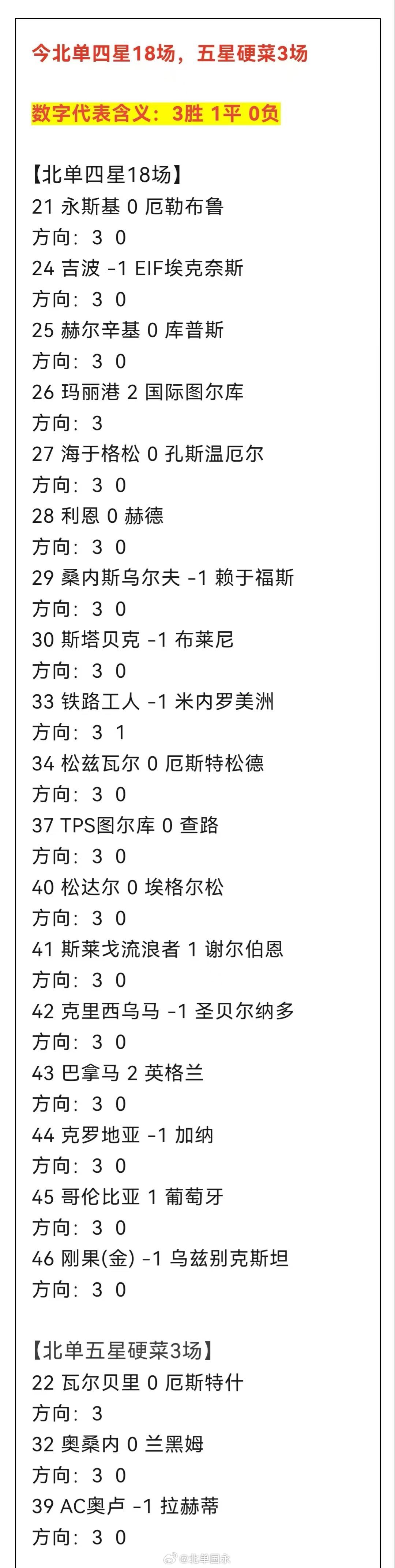 北京单场北单6月27日扫盘🔥