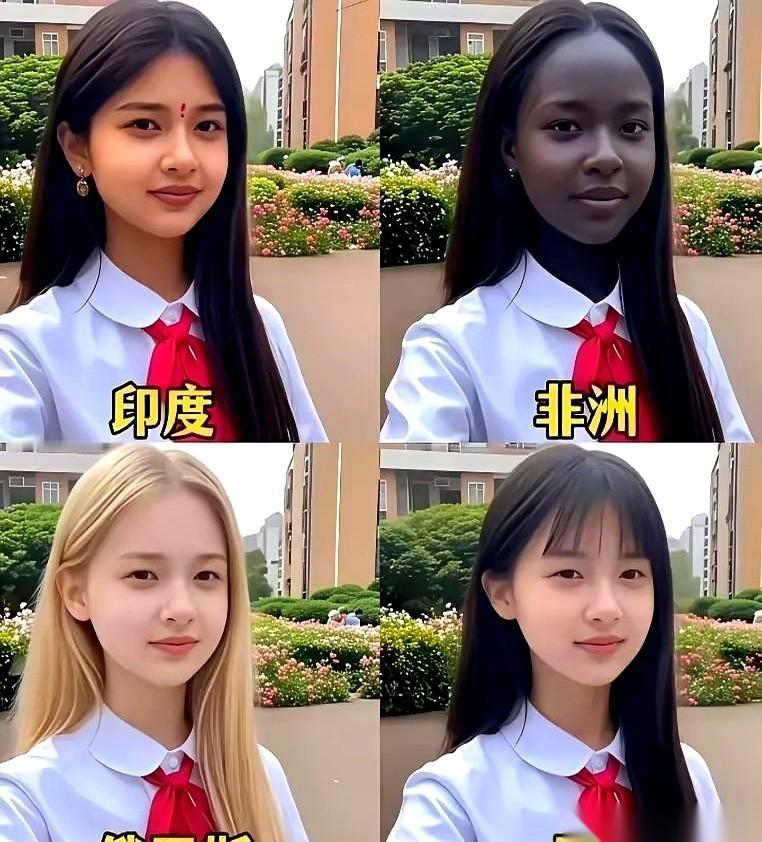 网上刷到一个能把男人底牌看穿的选择题：四个不同国家的漂亮姑娘照片摆成一排，颜值不