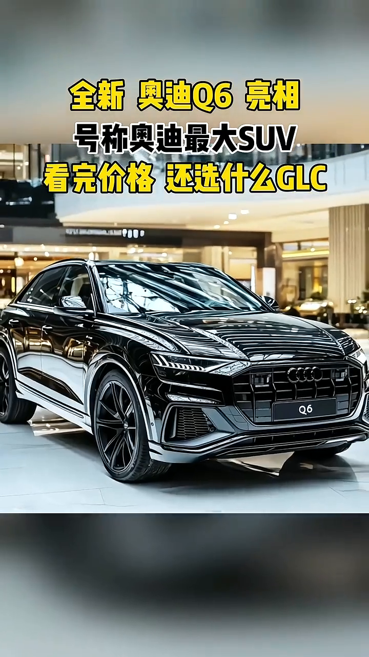 全新奥迪Q6亮相，号称奥迪最大SUV，看完价格还选什么GLC？