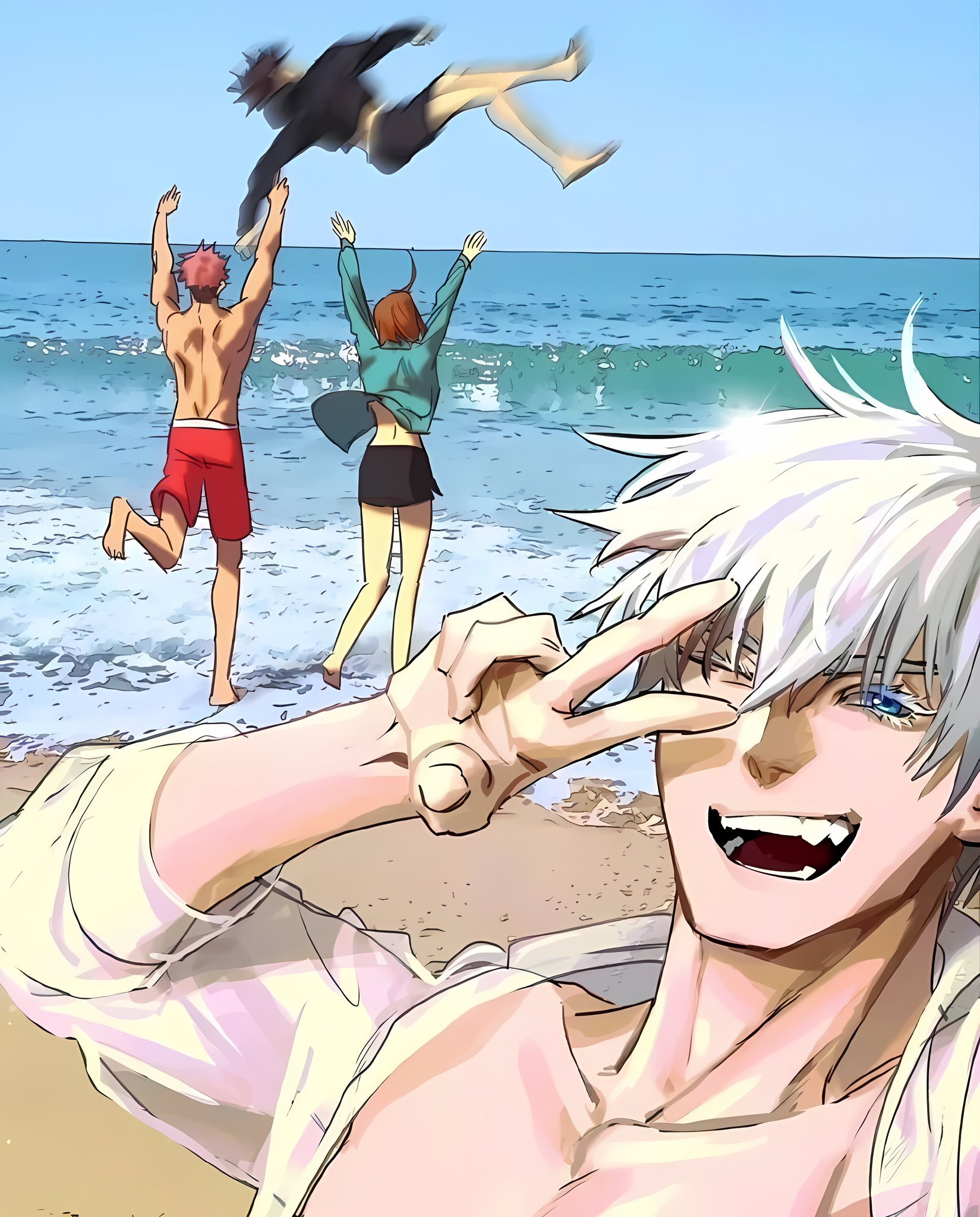 名侦探柯南动漫仲夏狂欢季高专一年级的的海边wink~绘：Dahaka_x暑