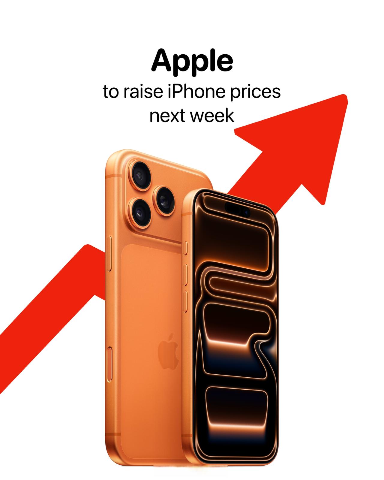 iPhone17或全球涨价大概率是要涨的，因为iPhone17系列提前涨价