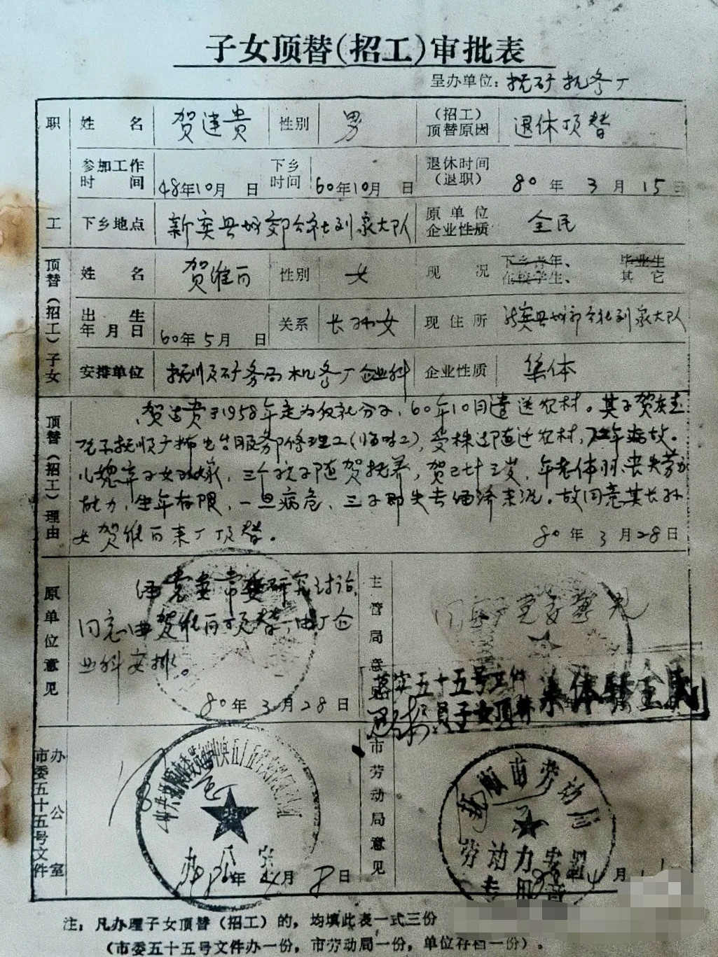 1986年10月是中国公职事业单位编制人员退休，顶替上班人员也有编制的最后一批，从此以后编制人员退休