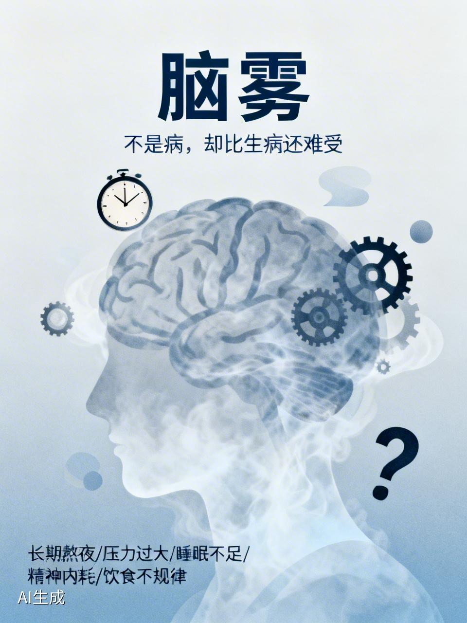 别不当回事！越来越多人出现“脑雾”，到底是什么在消耗你？最近“脑雾”这个词