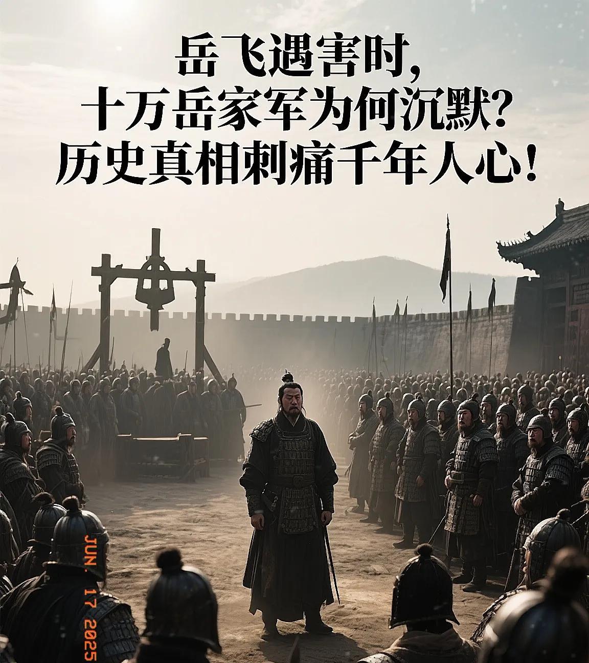 岳飞遇害时，十万岳家军为何沉默？历史真相刺痛千年人心！1142年寒冬，岳飞在临