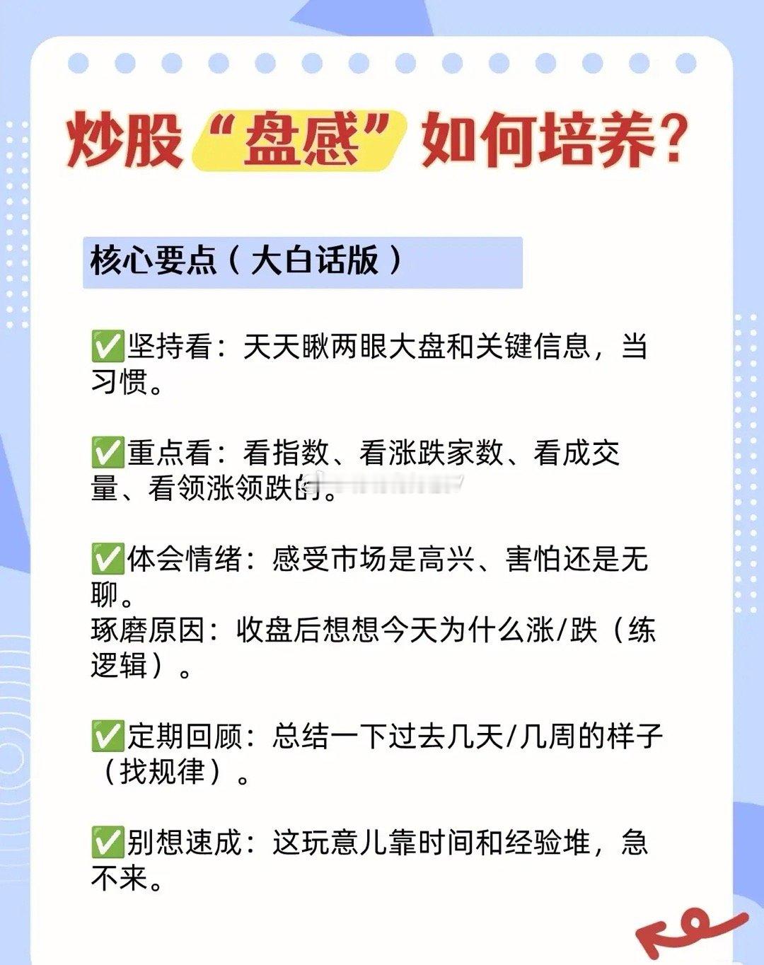 如何培养炒股“盘感”和股票投资的仓位管理策略。下面为您详细总结：一、炒股“盘
