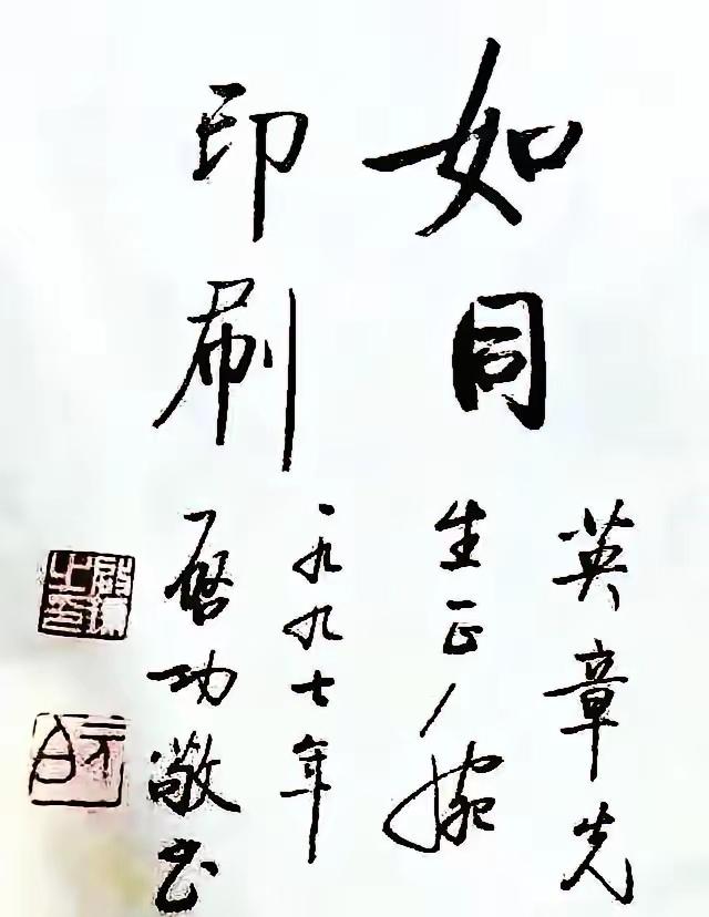 田英章亲自回应：启功先生那四字评价是杜撰的田英章活着的时候，曾经多次谈到这件