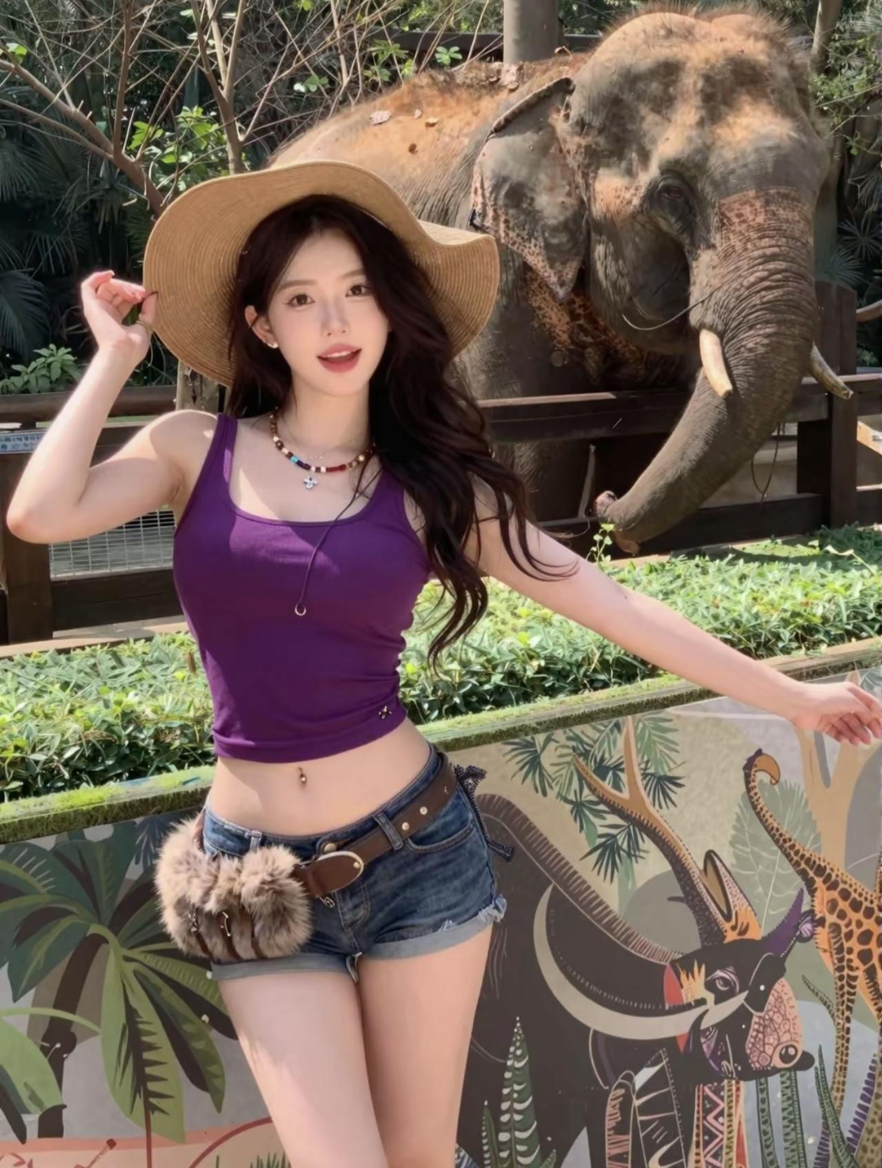 闯进热带丛林的奇妙时刻，和大象一起定格这份美好✨