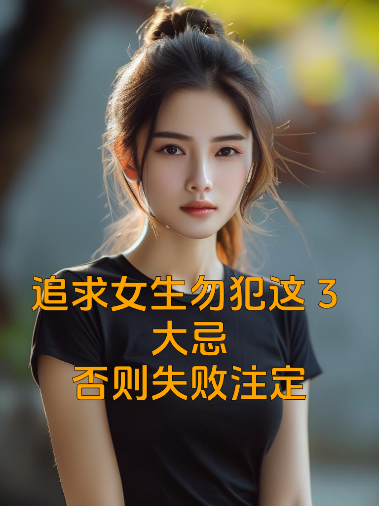 追求女生勿犯这3大忌，否则失败注定