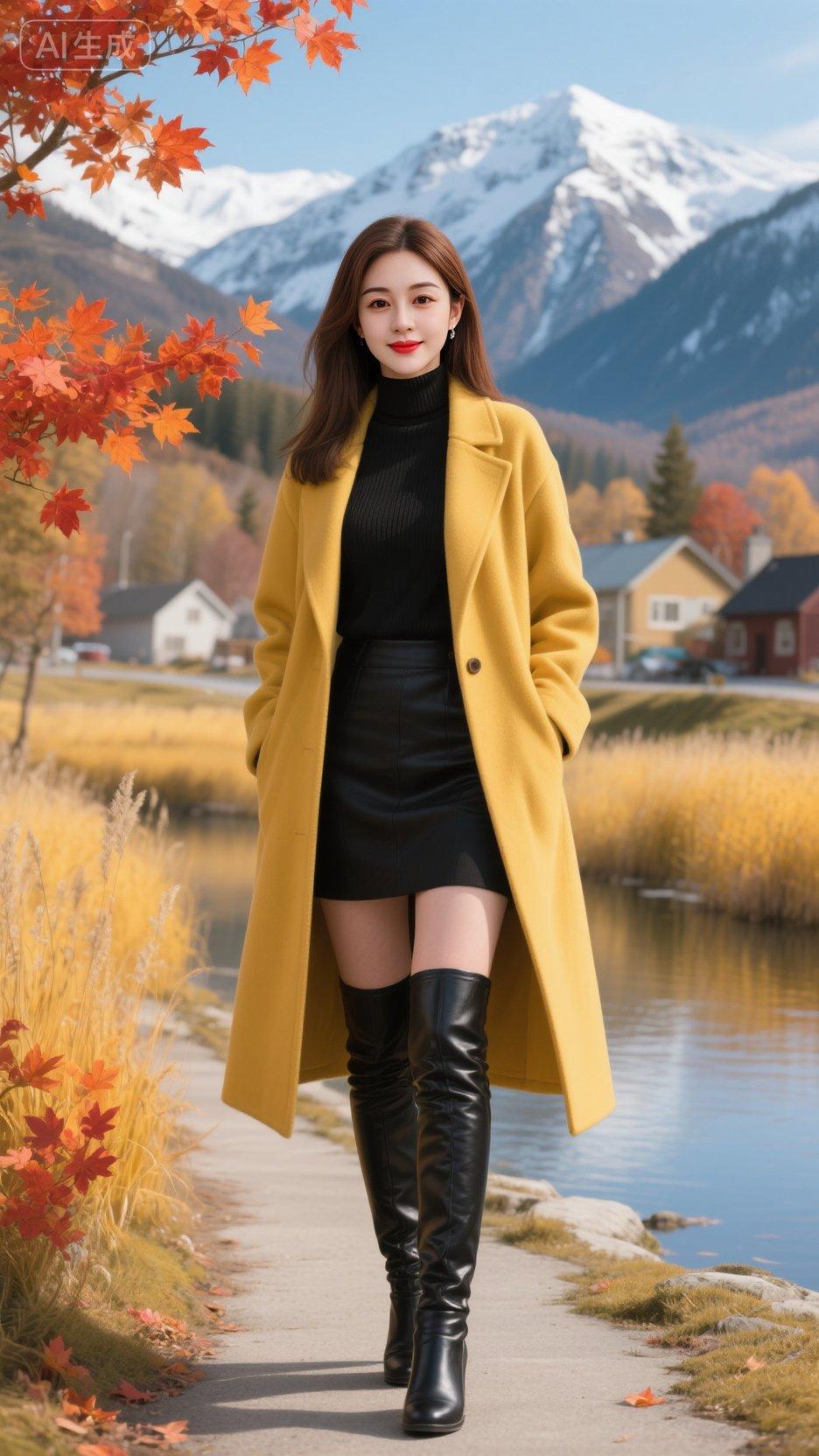 优雅气质每日分享大衣穿搭毛呢外套穿搭