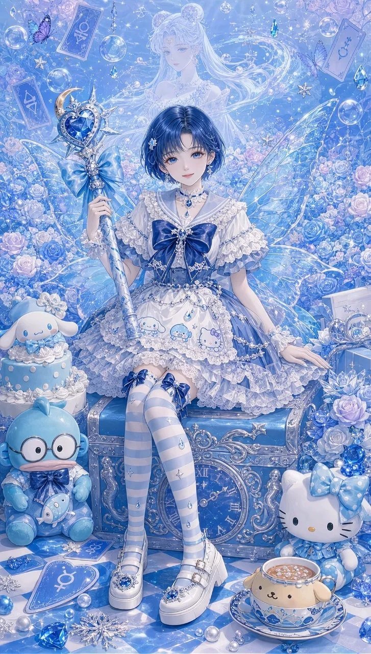 动漫动漫超话福利月新的一天开始啦！早安呀！！美少女战士换上公主裙，卸下铠甲，心怀