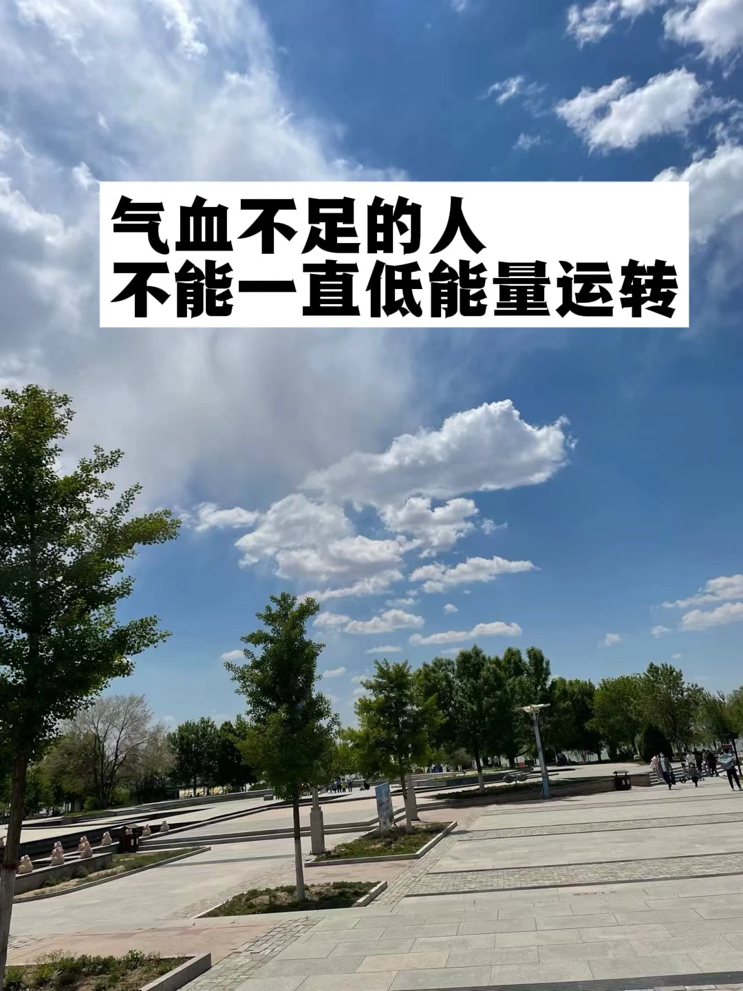 气血不足的人，不能一直低能量运转！