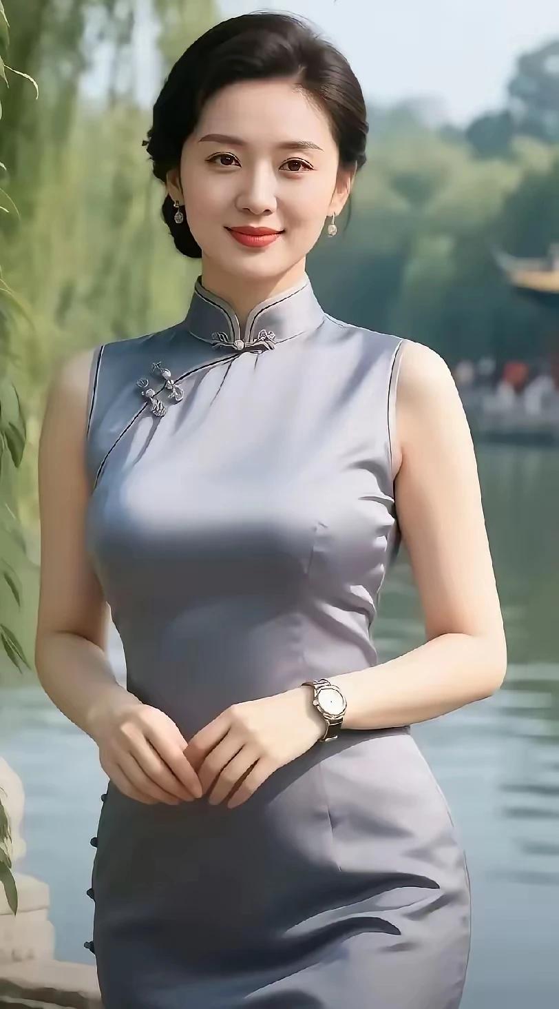 中国旗袍，东方美学。百年传承，文化底蕴。开叉设计，凸显性感。国风古韵，优雅