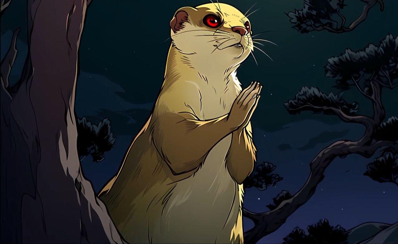 若野外碰见黄鼠狼讨封：你看我像人还是像神？不能说“像神”！只回3个字可化解。