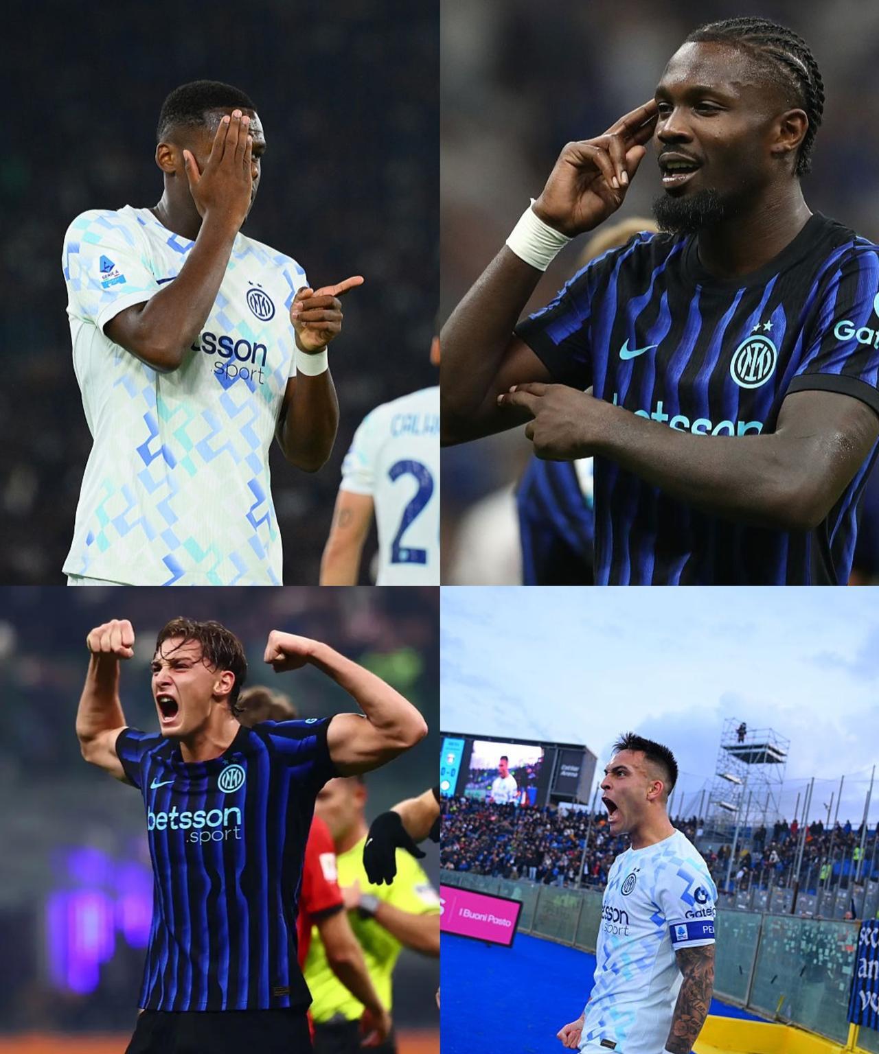 国际米兰锋线本赛季数据，火力全开！劳塔罗各项赛事10球2助攻图拉姆各项赛事取