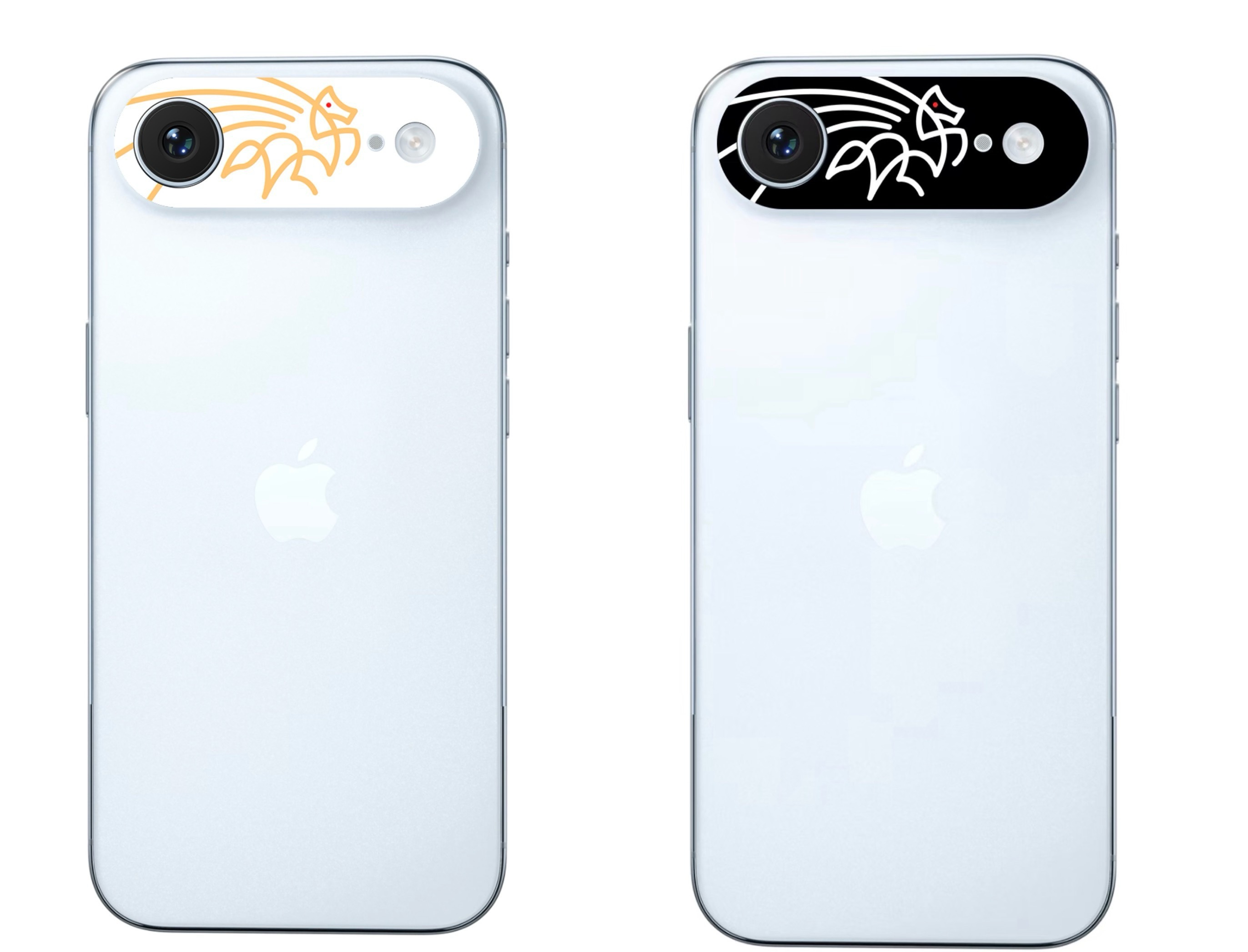 去掉字体后确实好看一些了，但是这个马的形状应该还是有人不喜欢，因为比较抽象，不过